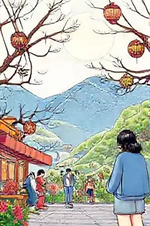 《墨色星期天》封面：水墨晕染的周末窗台与一把旧藤椅