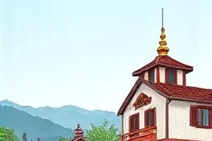 《赤羽纪年》封面：赤色羽翼掠过古城墙的剪影